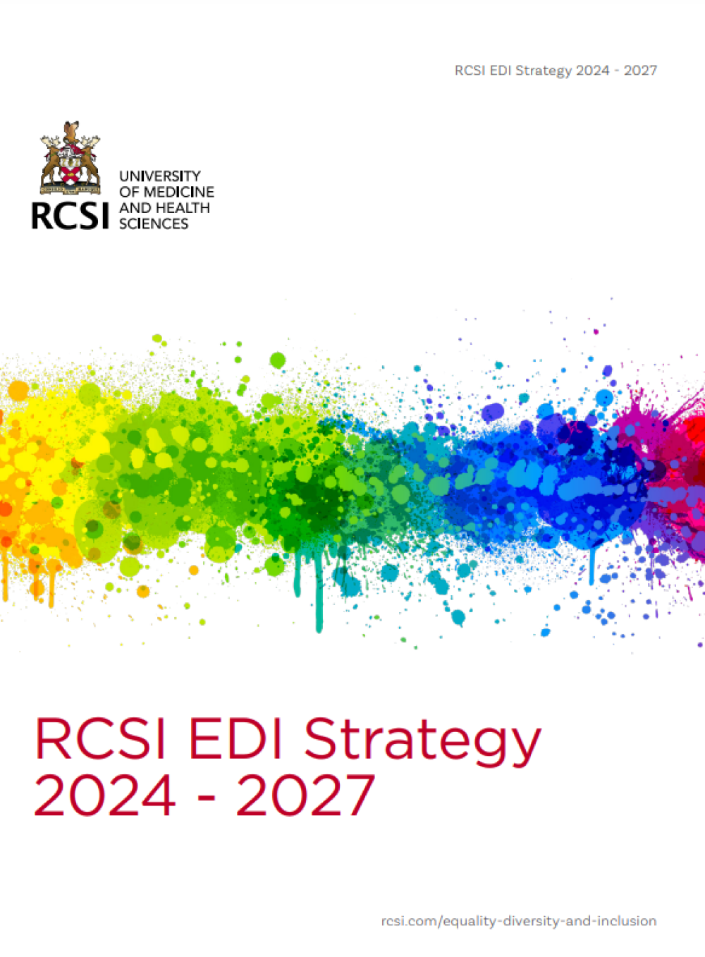 cover image for RCSI EDI Strategy 2024 - 2027