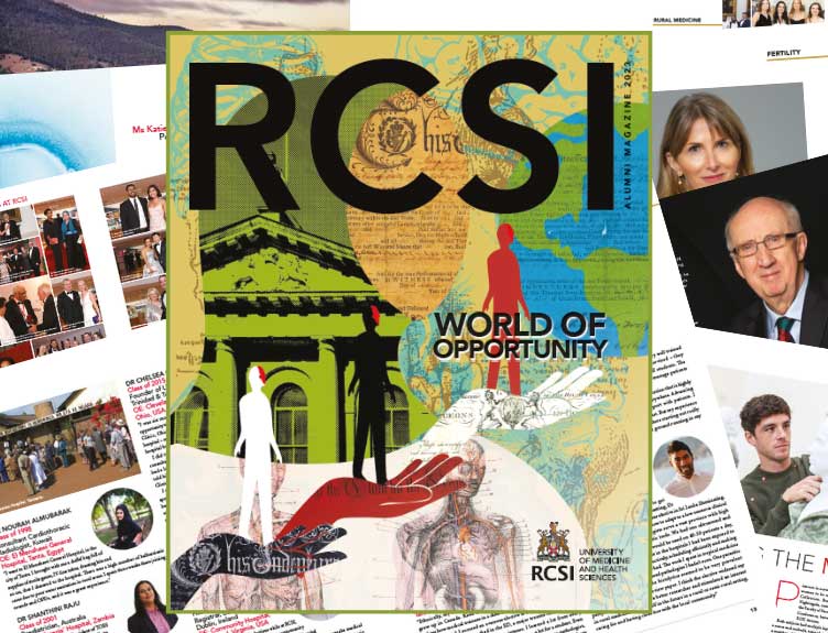RCSI Alumni  Magazine 2023 graphic