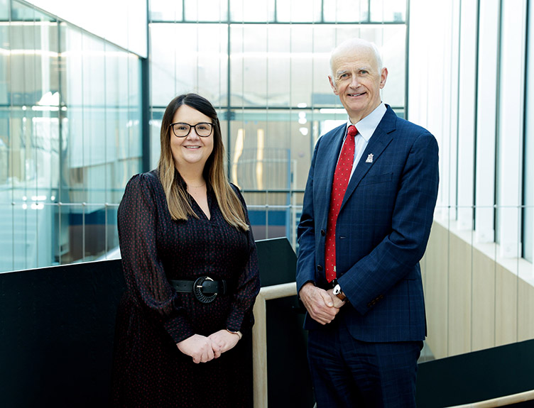Lynne McCormack, General Manager, FRS Recruitment and Professor Cathal Kelly, Vice Chancellor, RCSI.