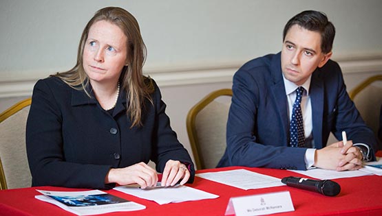 Debbie McNamara and Simon Harris