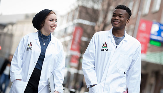 RCSi students outside 26 York Street