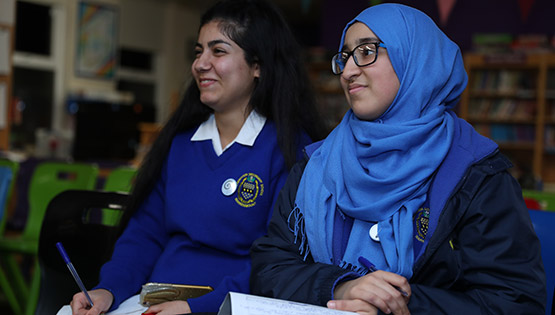 Secondary school students attending an RCSI event