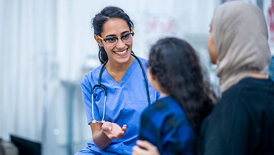 Young female Bahraini doctor