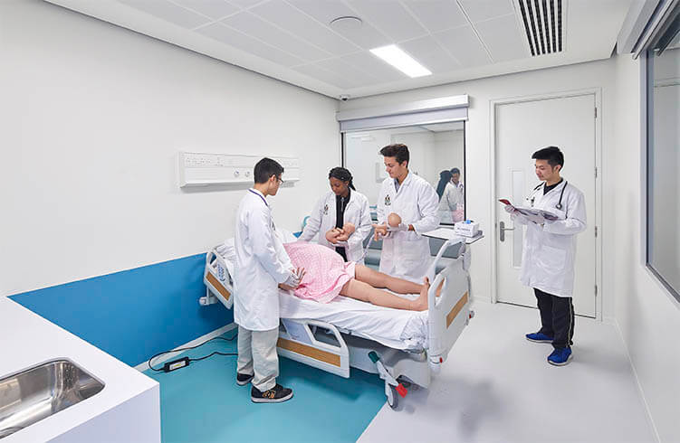 Students in Simulation Centre