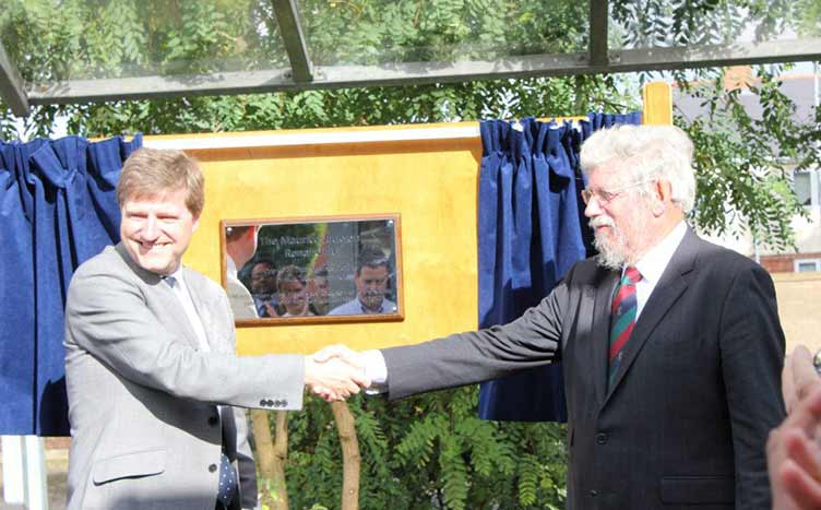 Maurice Jackson unveiling the new renal unit in Wolverhampton in 2012