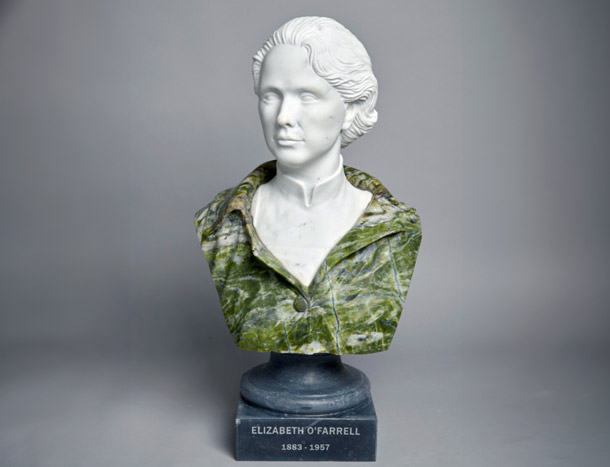 Bust sculpture of Elizabeth O'Farrell