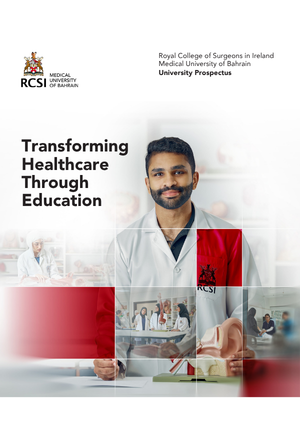 cover image for RCSI Bahrain prospectus
