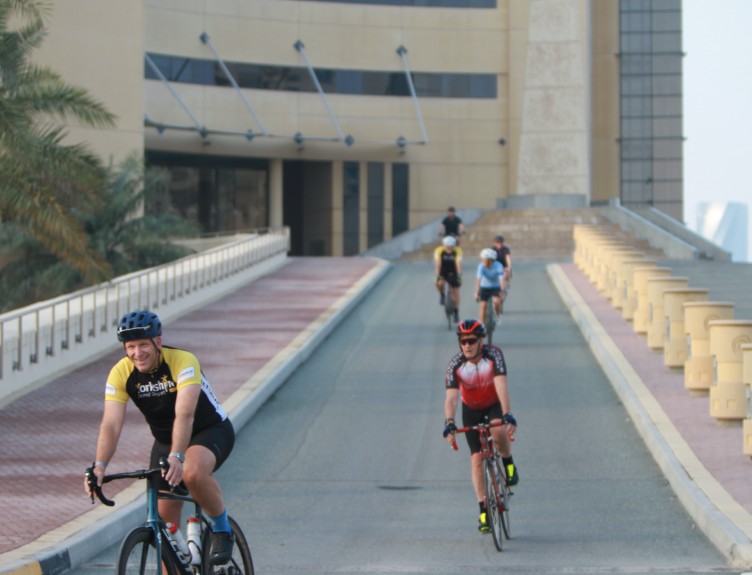 RCSI Bahrain Charity Cycling led by Mr Stephen Harrison-Mirfield