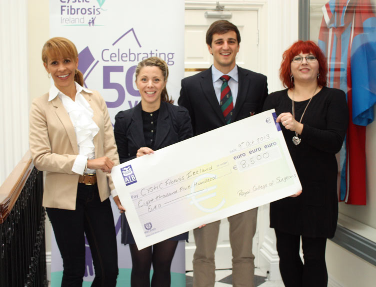 cheque to Cystic Fibrosis Ireland cheque to Cystic Fibrosis Ireland