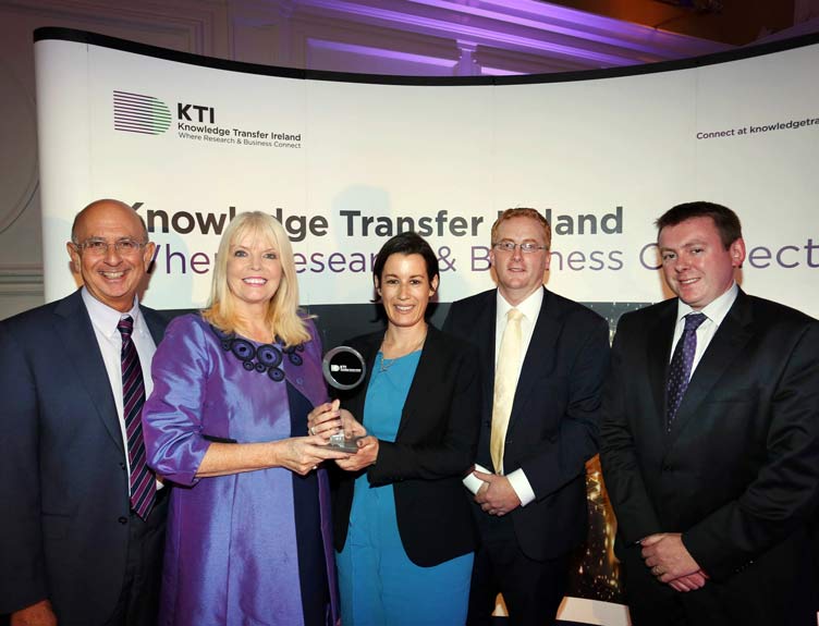 Knowledge Transfer Ireland Awards winner Knowledge Transfer Ireland Awards winner