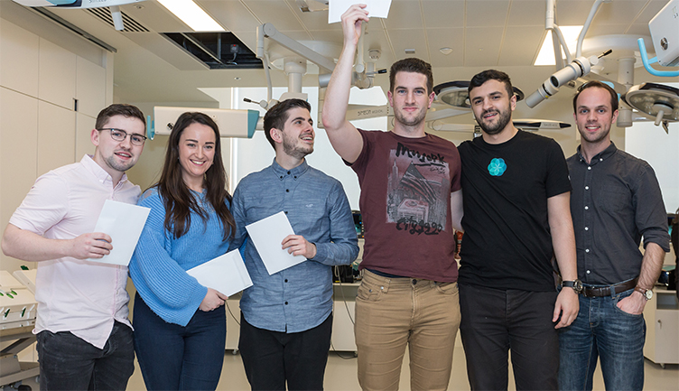 Pictured are the winners of the team category, University of Limerick (l-r) Paul Quigley, Úna Brennan, Michael Curran, Ciarán Nannery, Mohamed El-Gamati and David Slater