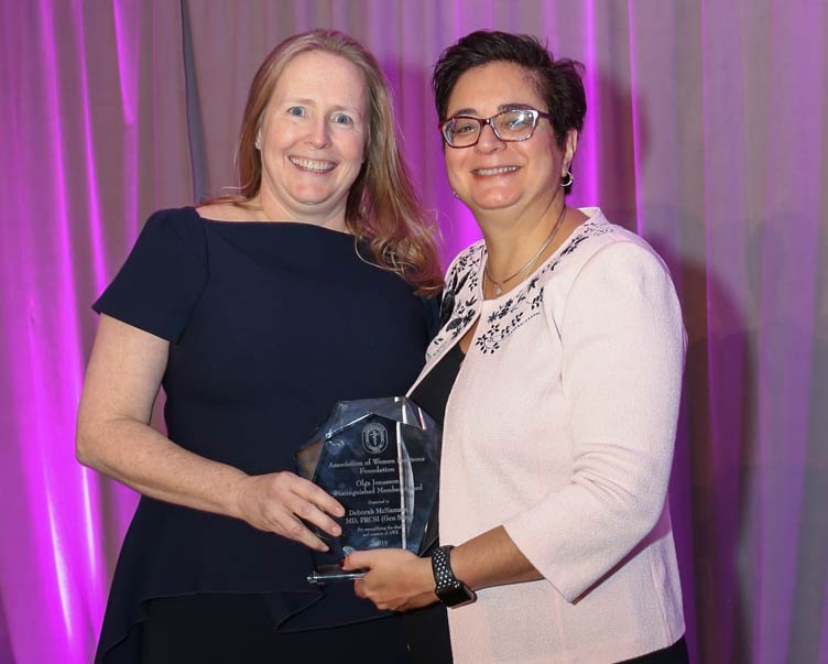 Professor Deborah McNamara receives AWS award