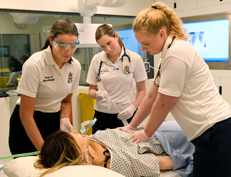 Simulation with students at 26 York Street