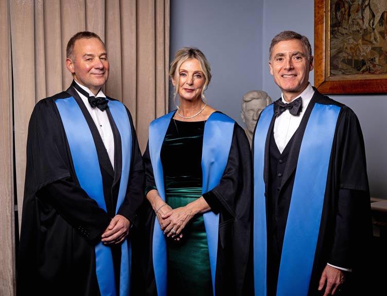 Honorary Fellows Professor Richard Irving, Dr Maria B. Majella Doyle and Dr John G. Meara