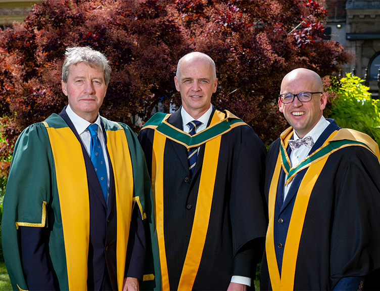 RIA President with Prof James O'Donnell and Prof Chris Lynch