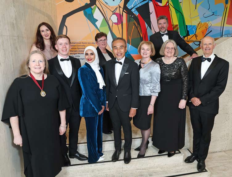Alumni Awards 2025 Collection of well-dressed attendees to an awards show