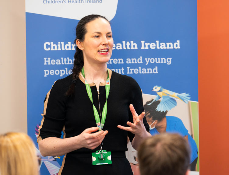 Grace O'Malley Woman address audience