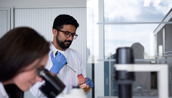 Male RCSI researcher in lab