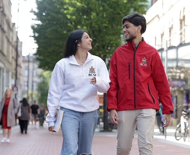 RCSI students in Dublin City Centre