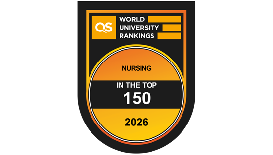 QS World University Rankings Nursing 2026 badge