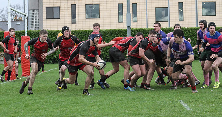 RCSI Rugby in action