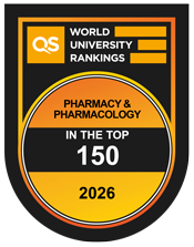 QS Ranking in Pharmacy and Pharmacology medal logo