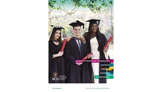 The front cover of the RCSI Undergraduate Prospectus 2026
