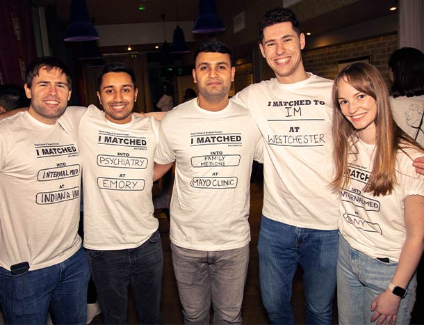 Students at US Match Day in RCSI