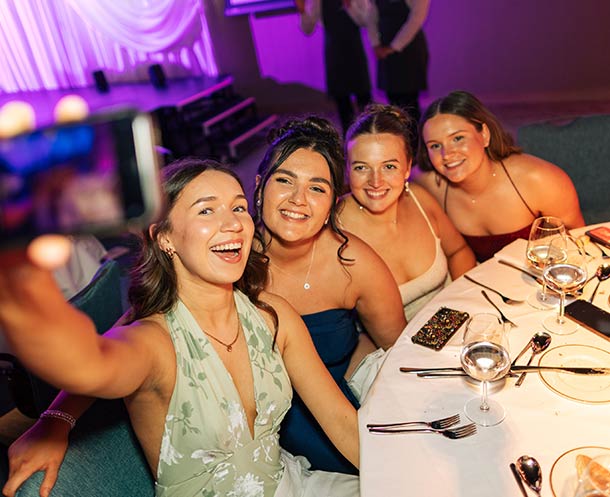 Students at College Ball