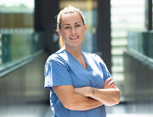 RCSI employee in scrubs ERC Beaumont