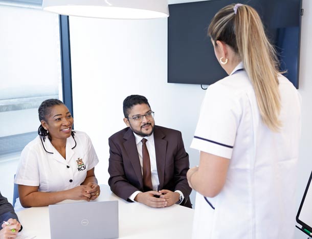Nurses and manager