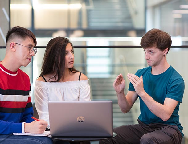 Postgraduate students in 26 York Street