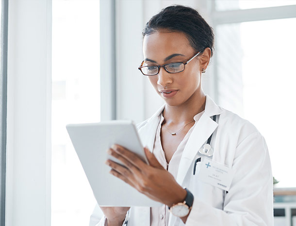 Female healthcare worker