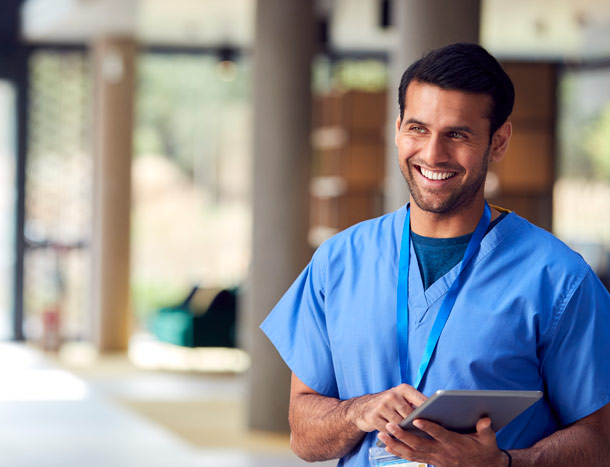 Male healthcare professional