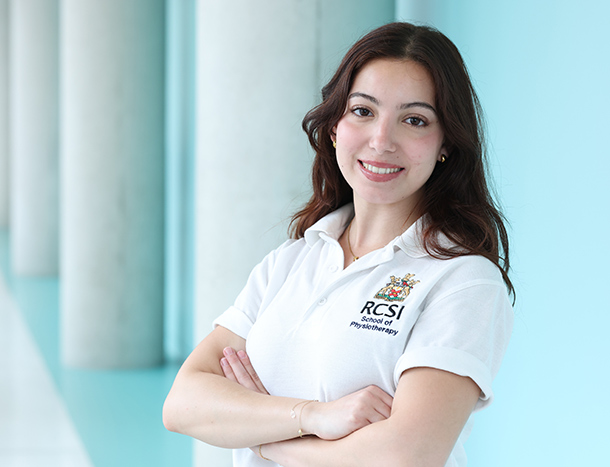 Headshot of Jude Karrout, RCSI Physiotherapy student. 