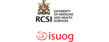 RCSI University and ISUOG logos