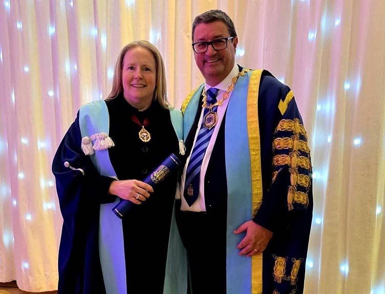 Professor Deborah McNamara, pictured with the Professor Rowan Parks, accepting her Honorary Fellowship of the Royal College of Surgeons of Edinburgh Professor Deborah McNamara, pictured with the Professor Rowan Parks, accepting her Honorary Fellowship of the Royal College of Surgeons of Edinburgh