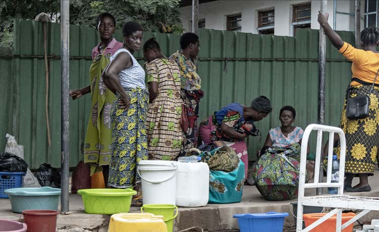 Women shown working as part of the SURG-Water project