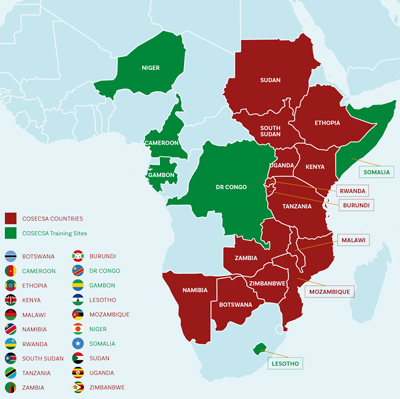 RCSI COSECSA Collaboration Programme countries